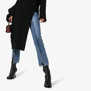 SIMON MILLER Stretch Tee Heel Boot in Black